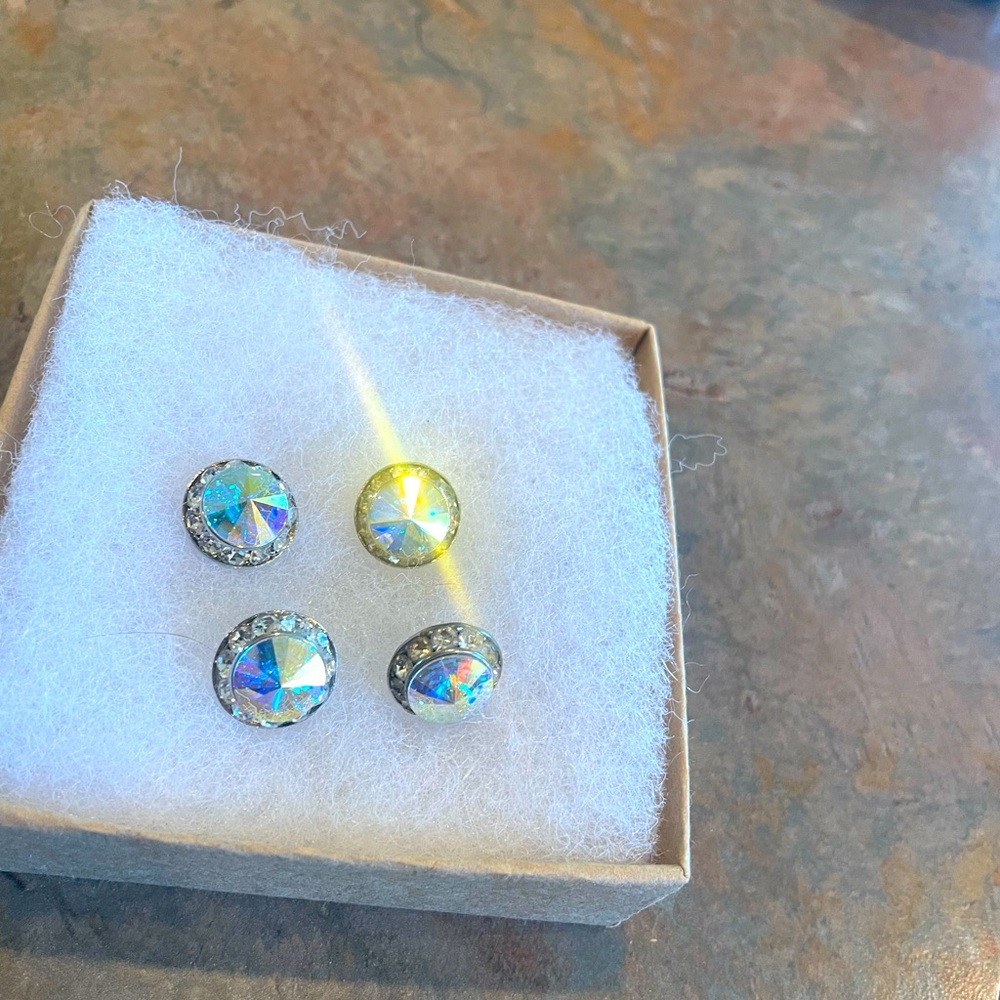 Performance Earrings for Dance Competition -2 pair Pierced. Excellent condition